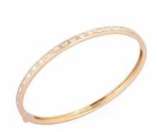 Load image into Gallery viewer, Diamond Baguette Row Bangle
