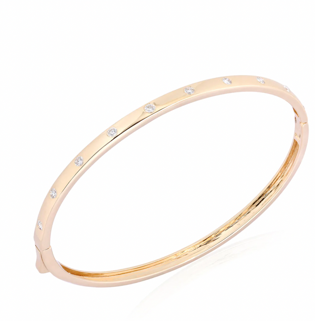 Diamond Bezel Bangle