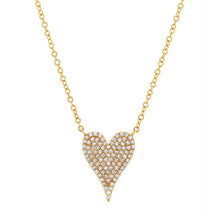 Load image into Gallery viewer, Medium Diamond Heart Necklace
