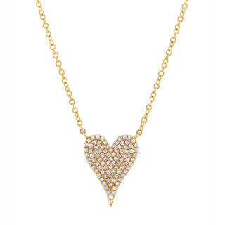 Medium Diamond Heart Necklace