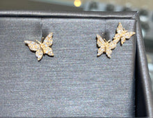 Load image into Gallery viewer, Single/Double Butterfly Stud Earrings
