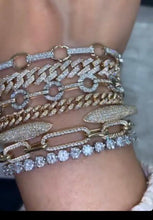 Load image into Gallery viewer, Two tone diamond link bracelet
